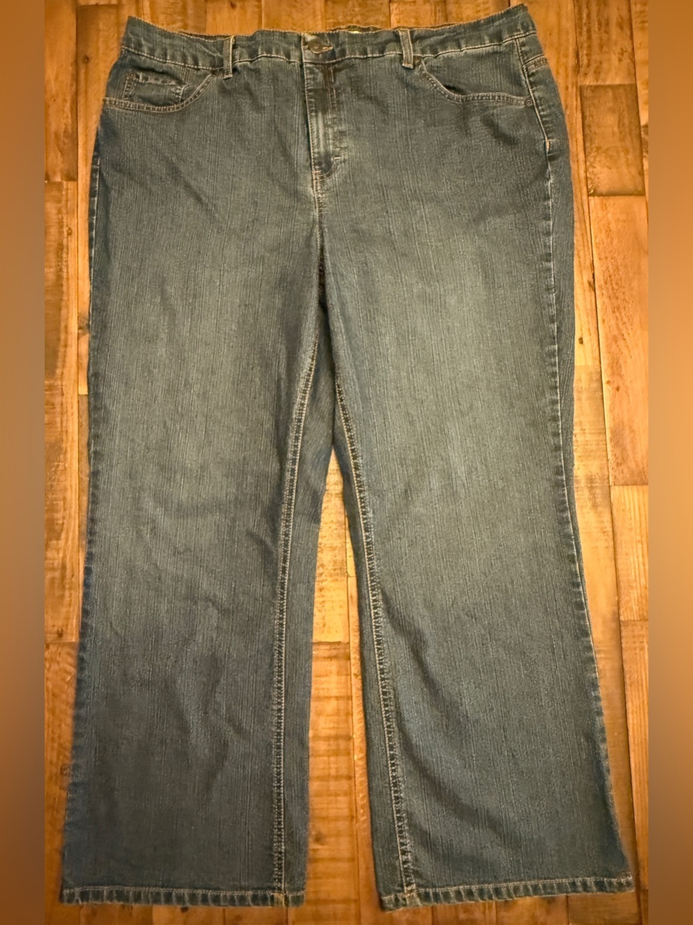 Relativity Women’s 20W Blue Denim Jeans – Wide Leg